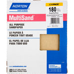 Norton® Multi Sand 9" X 11" Paper Sheet (25/Box)